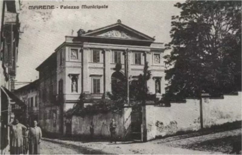 Cartolina, data timbro postale 1936 - Ediz. Alloa e Testa - Palazzo Gallina